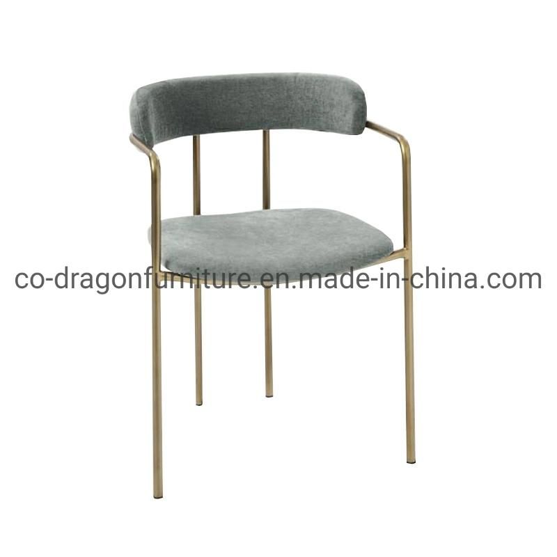 Modern Wholesale Steel Dining Chair with Fabric for Dining Furniture