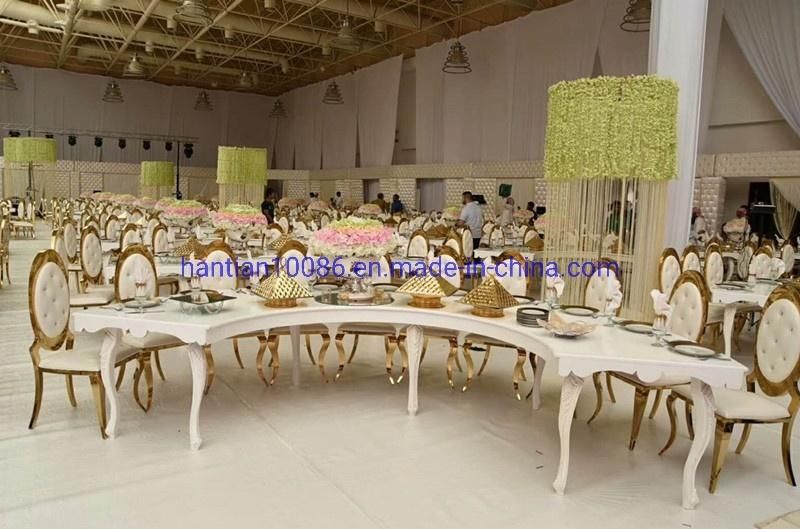 Banquet Sillas for Events Metal Stage Wedding Chair Decoration Back Dining Chair