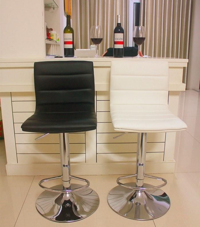 Modern Bar Chair Stools Black High Chair Room Restaurant Dining Bar Chair with Footrest