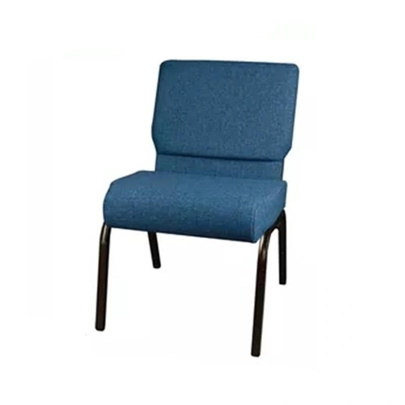 Elegant Modern Stackable Fabric Banquet Metal Meeting Dining Church Chair