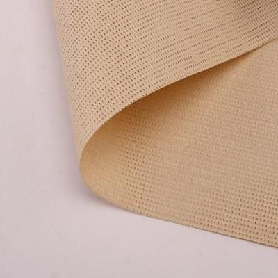 Beige Window Curtain Roller Blind Sun Shade Mesh Fabric