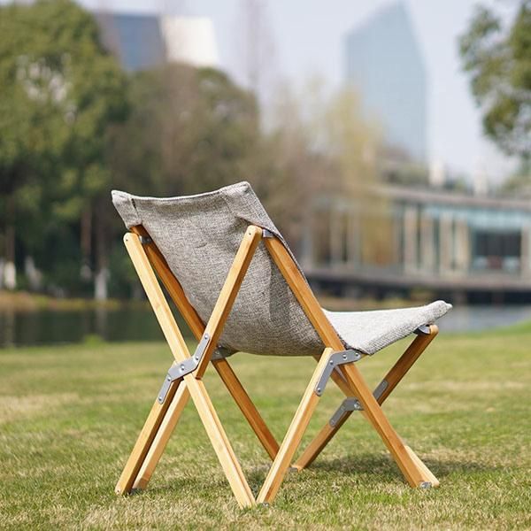 Lightweight Outdoor Recliner Folding Chairs Portable Relax Compact Collapsible Wood Chairs Luxury Folding Camping Chairs