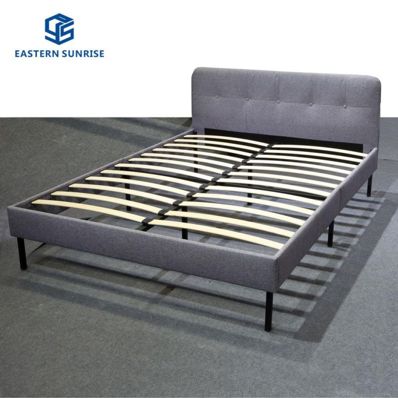 Factory Wholesale Modern Furniture Small Volume Cheap Fabric PU Bed