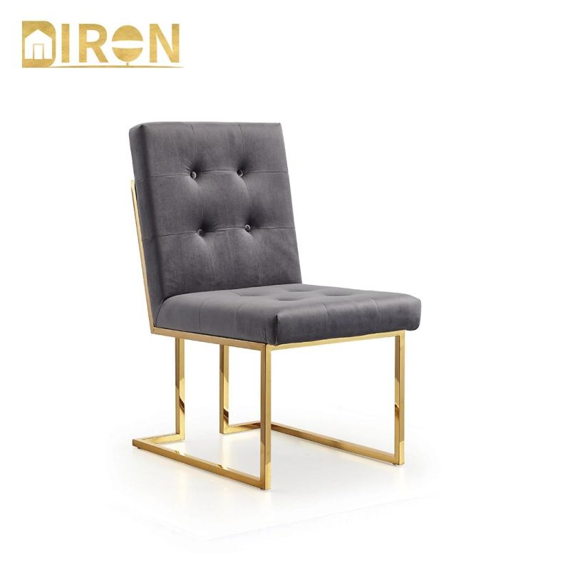 China Wholesale Modern Home Velvet Furniture Upholstered Dining Chairs