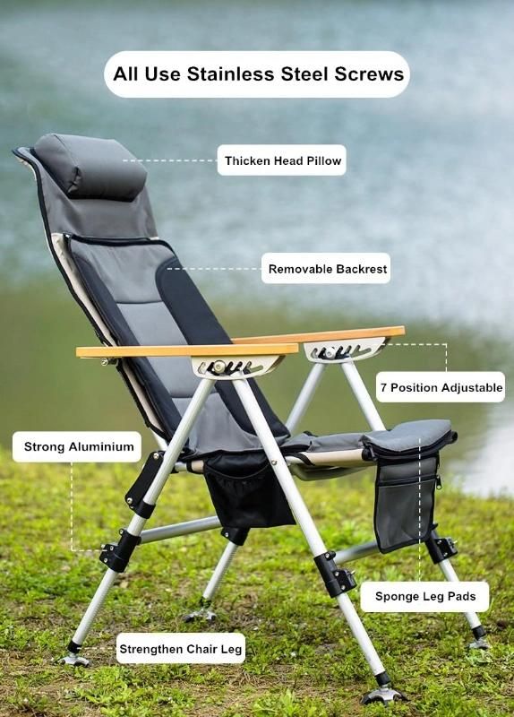 Outdoor Ultralight Portable Folding Fishing Chairs with Carry Bag Camping Foldable Beach Chairs