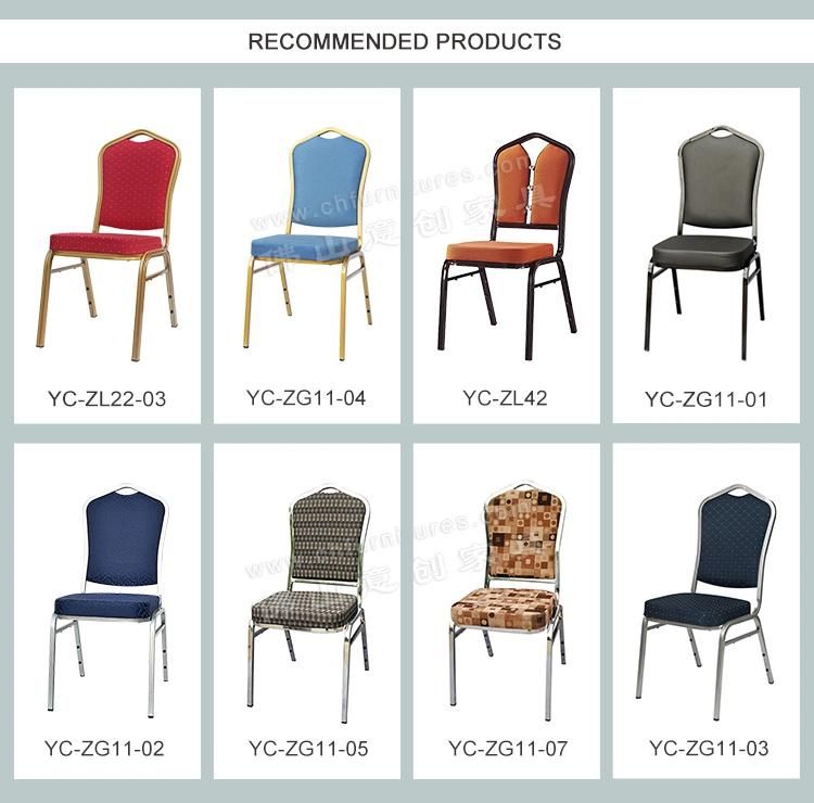 Yc-Zg25-01 Cheap Wholesale Black Iron Hotel Banquet Chair for Sale