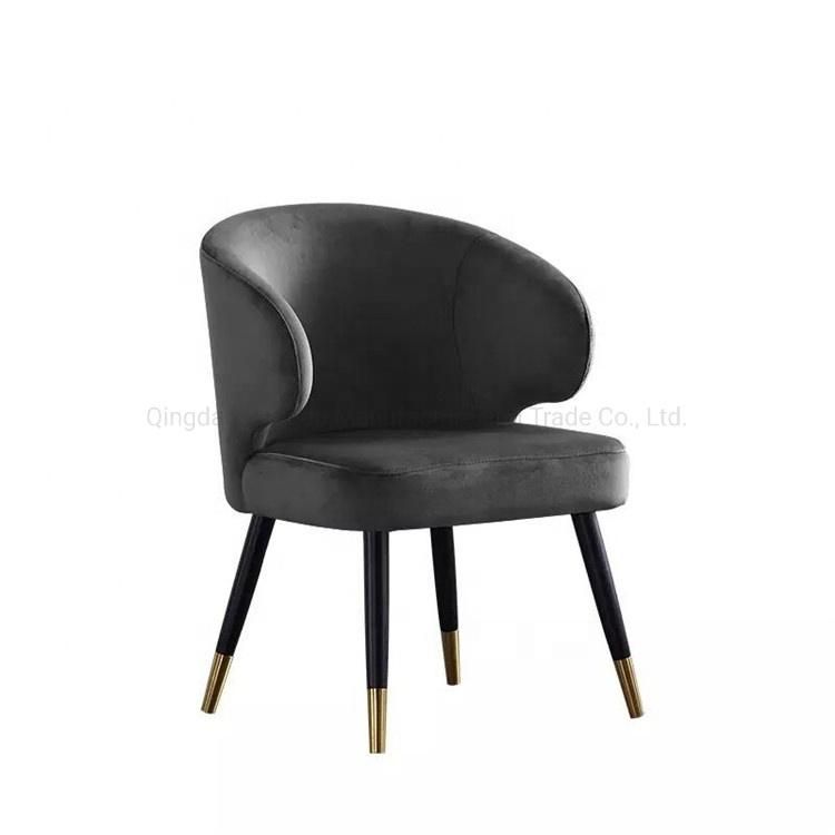 Top Grade Italian Design Colorful Velvet Fabric Leather Metal Dining Chair Modern Minimalist Leisure Aston Chair Living Room Dining Chair