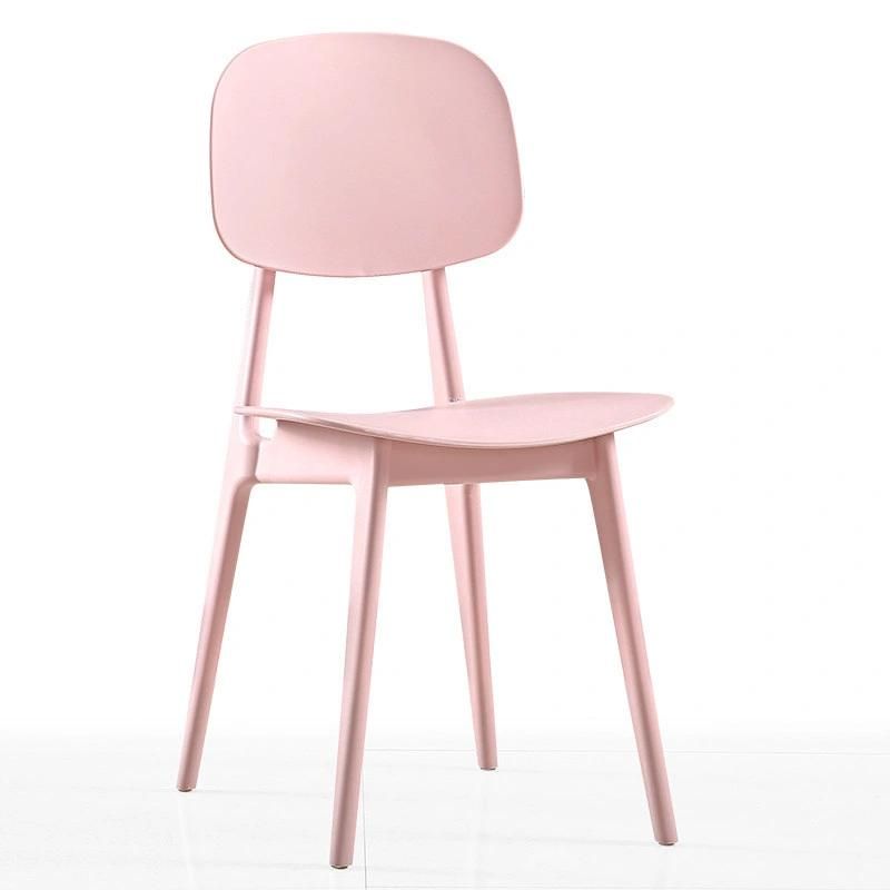 Design Plastic Dining Room Chair Bar Cafe Restaurant Chair Festival with Light Small Modern Chair