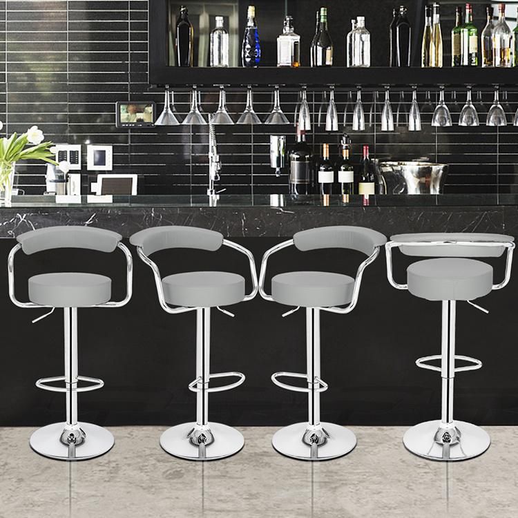 Hot Design Bar Cafe Restaurant Using Metal Kitchen Counter Height Bar Stools Furniture with Simple Modern Fashion High Chair