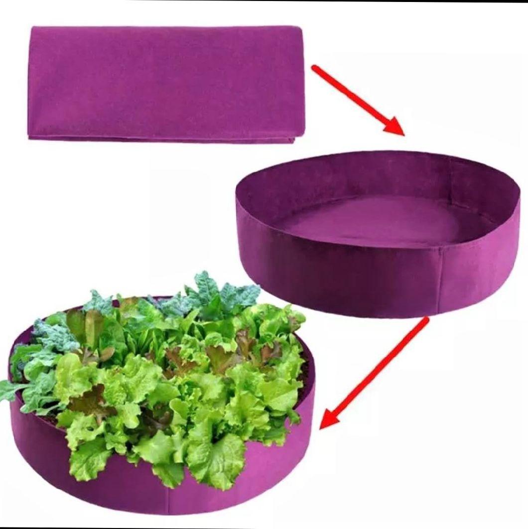 Extra Large Fabric Raised Planting Bed Round Raised Planter Garden Bed Bag for Herb Flower Vegetable