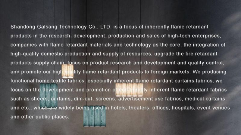 Flame Retardant Polyester Fireproof Fabric Linen-Like for Furniture Curtain