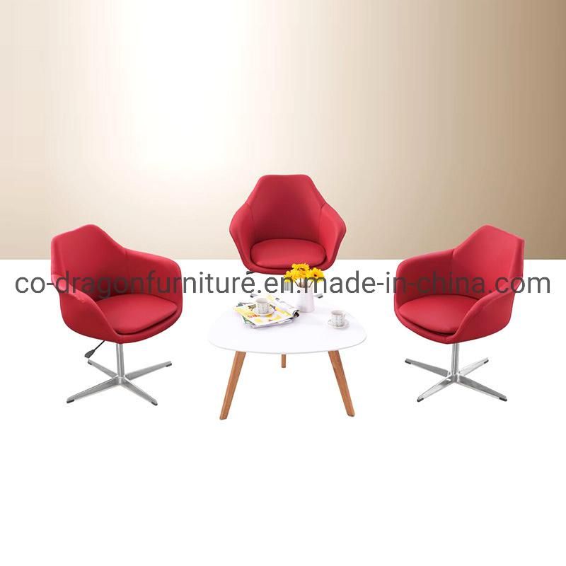 Modern Fabric Living Room Furniture Swivel Metal Legs Dining Chair