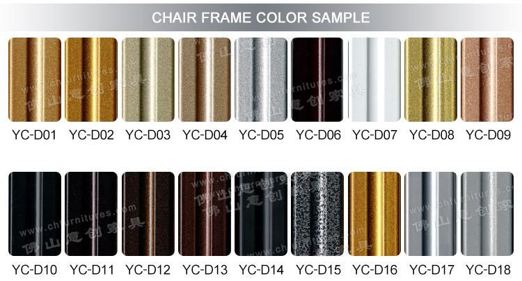 Yc-A68 Hot Selling 2019 Stacking Metal Chrome Cross Back White Wedding Chair