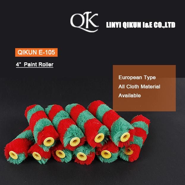 E-103 Hardware Decorate Paint Hand Tools Plastic Handle Acrylic Fabric Paint Roller European Type Foam Roller