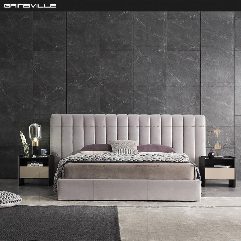 Designer Furniture Bedroom Furniture King Bed Wall Bed with Piano Keyboard Headboard Gc2009b