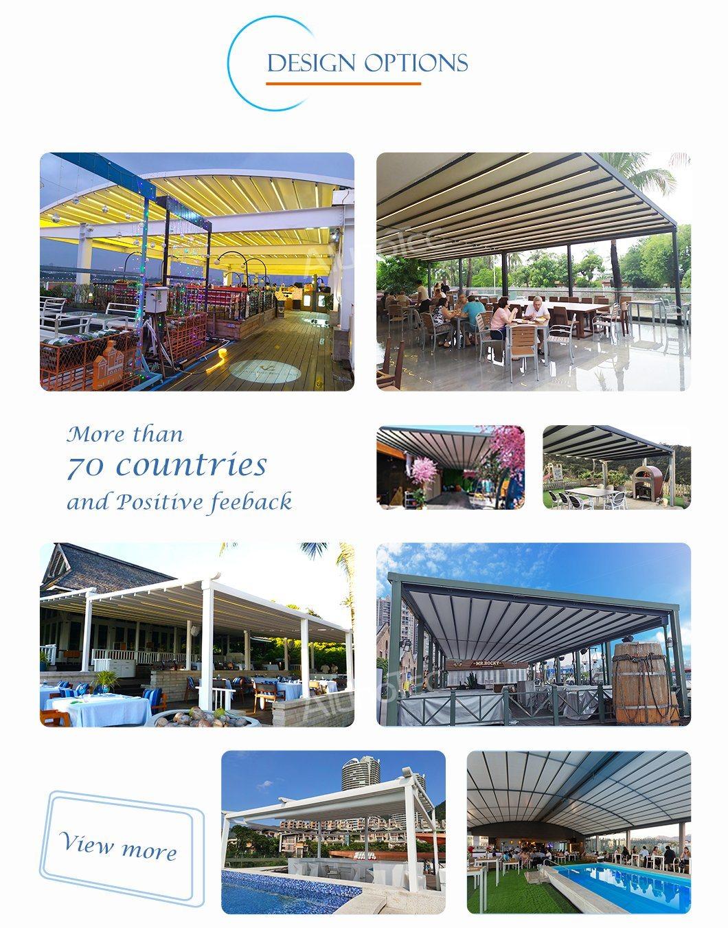 Metal Rain & Wind Resistance Pergola Shade Cost-Effective Gazebos for Commercial Building