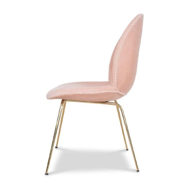 Gubi Beetle Dining Chair in Velvet Fabric