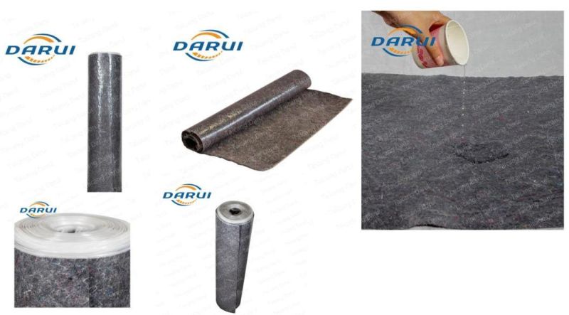 Grey Nonwoven Cotton Felt Fabric Protecting Floor