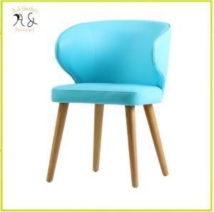 Living Room Modern Furniture blue Fabric Upholstered Dining Chair