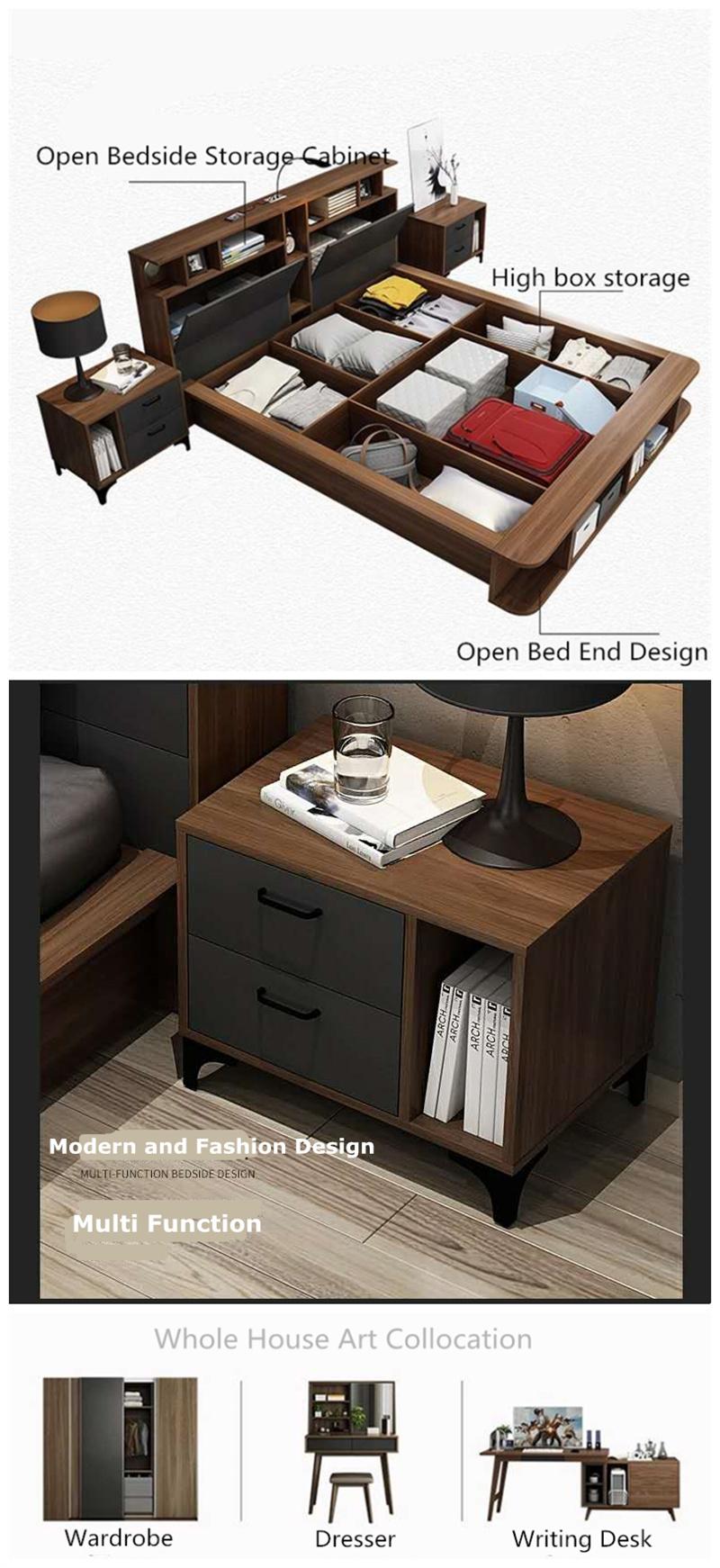 Modern Bedroom Living Room Furniture Set Hot Sale Corner Fabric Sofa Children Bed