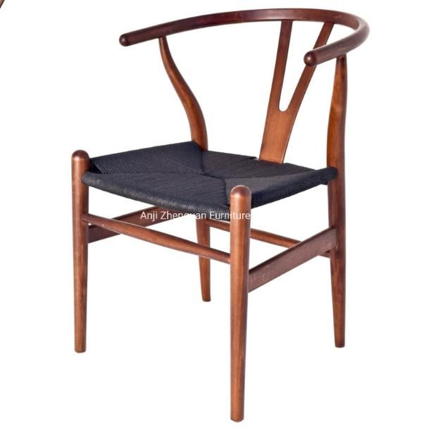 Hot Selling Wishbone Wood Home Rattan Garden Furniture Dining Chair  (ZG16-012)