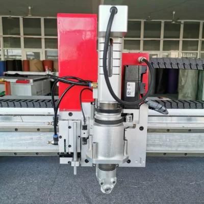 High Speed CNC Automatic Round Knife Cutting Fabric Cloth Cutting Equipment for Sofa Garments