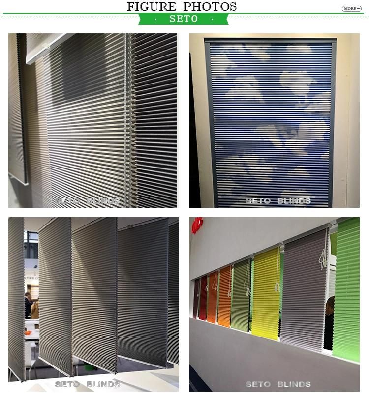 Custom Horizontal Honeycomb Blinds Fabric Paper Pleated Blinds