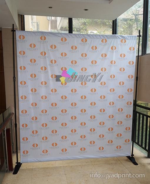 Printing Indoor Adjustable Telescopic Backdrop Graphic Display Stand