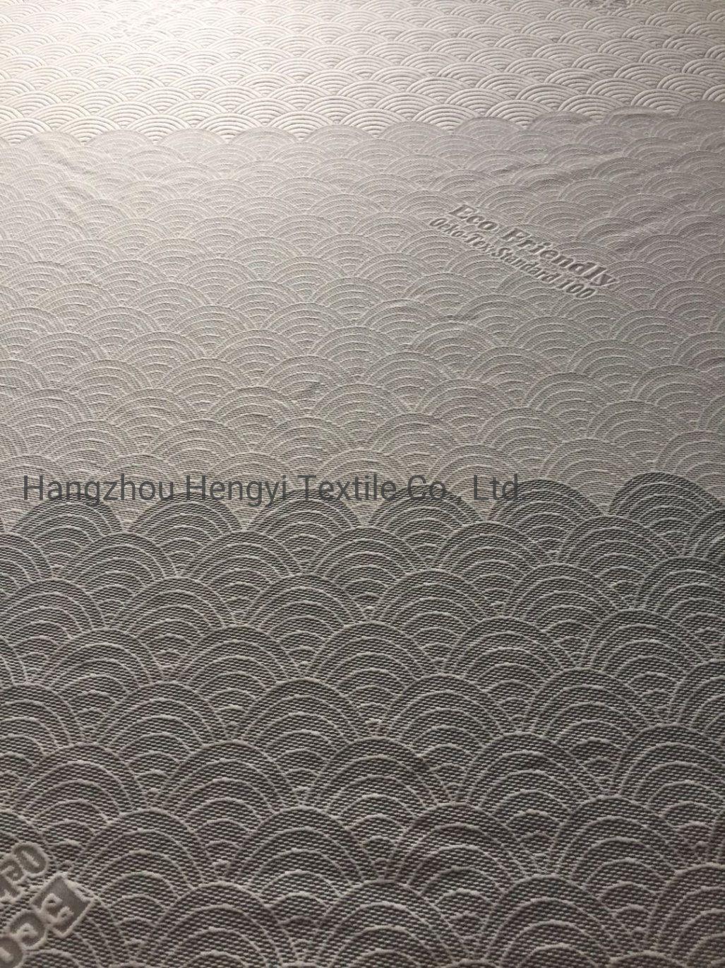 Dark Gery and Light Gery Eco Friendly Wave Mattress Fabric