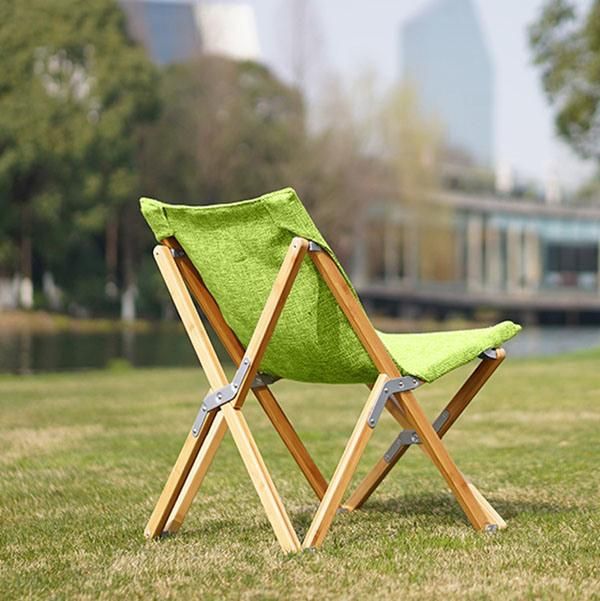 Portable Outdoor Folding Camping Chair Wooden Butterfly Chair