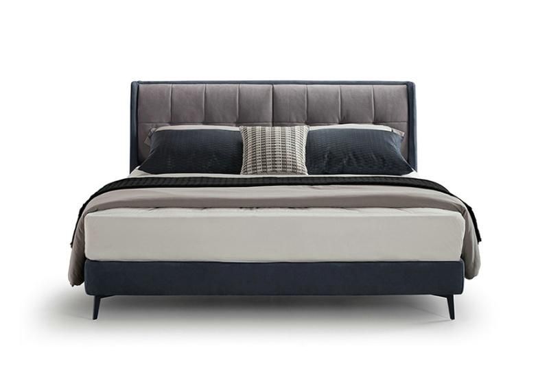 BMS Italian Style Modern Contemporary Space Saving Queen Size Bed in Fabric or Leather