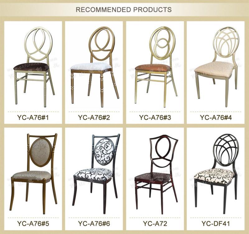 Yc-A76-04 Foshan Cheap Used Rental Bulk Gold Chiavari Chairs Weddings for Sale