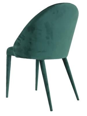 Velvet Fabric with Metal Dining Chair