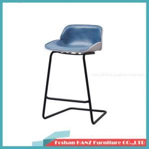 2019 New Design Sturdy Metal Plastic Bar Stool with Back