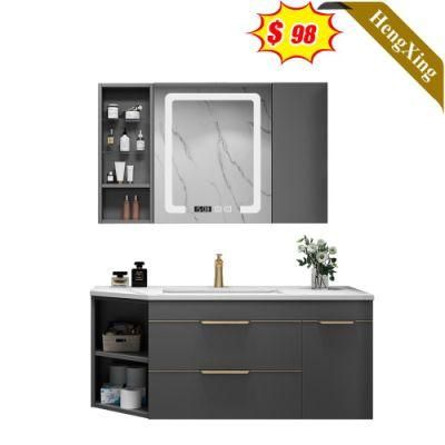 Modern Home Bathroom Furniture Ceramic Basin Bathroom Vanity Cabinet with LED Light Mirror (UL-22BT120)