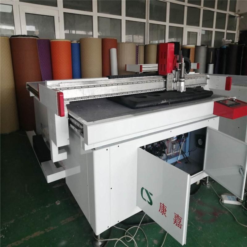 CNC Oscillating Blade Vibrating Fabric Knife Cutting Machine for PU Leather Textile Cardboard