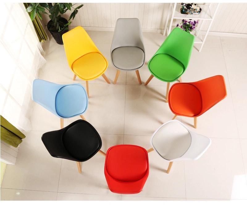 Wholesale Plastic Scandivian Chair Restaurant Cafe Chairs Wood Modern Chair for Dining