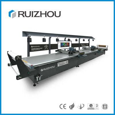 Computerized Fabric Garment Cloth Strip Knife Cutting Machine for Mass Production