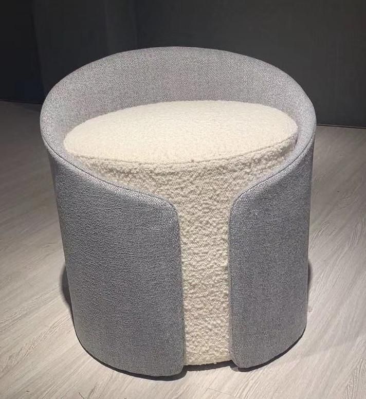 Injeciton Foam Round Column Living Room Stool