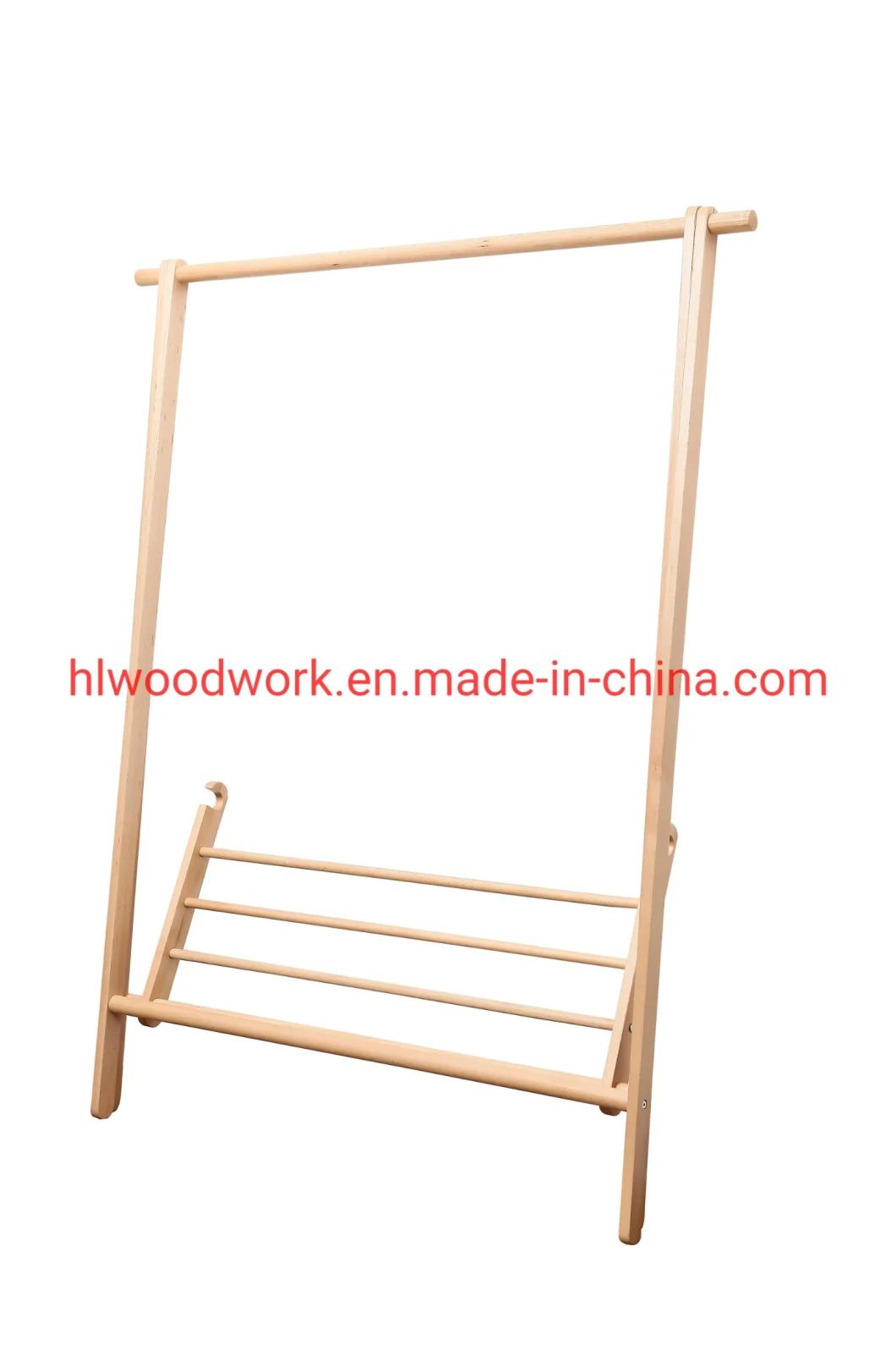 Beech Wood Stand Coat Rack Stand Hanger Foyer Furniture