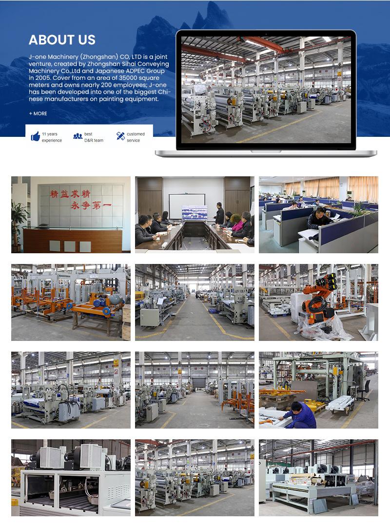 Jingyi Machinery Woodworking Machinery Wood Furniture Flooring Two Heads Precise Coater Roller Coating Machine