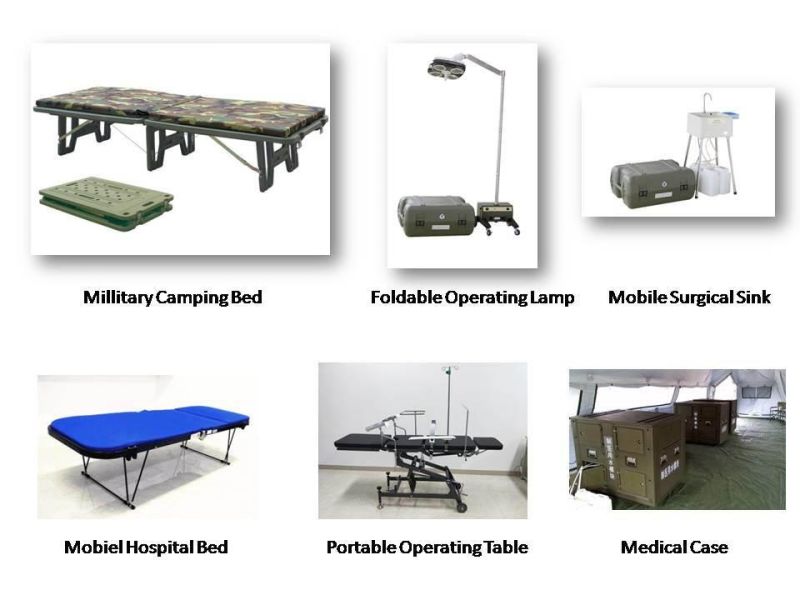 Practical Brand Hospital Single Metal Folding Bed for Outdoors