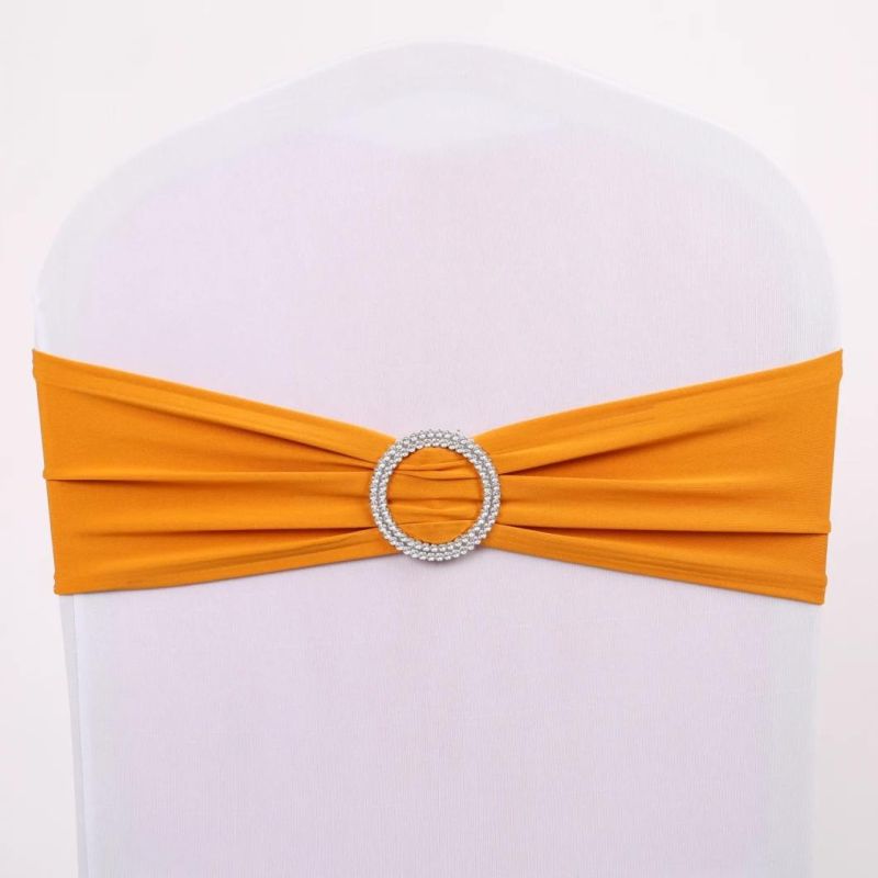 Elastic Spandex Sash with Buckle for Chair of Wedding and Banquet