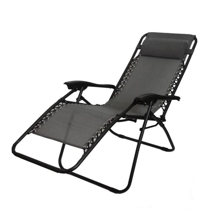 Sun Lounger Recliner Chairs Beach Patio Garden Chair with Headrest for Outdoor Camping Travel