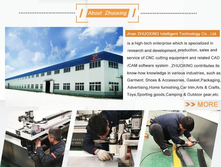 Zx-1625 Oscillatory Knife Digital Cutting Machine for Outdoor Roller Blind Cloth Fabric