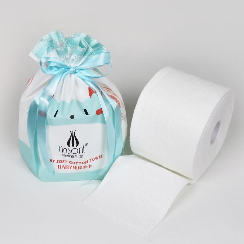 Disposable Face Towel Biodegradable Facial Tissue Unscented Baby Dry Wipes Make up Removing Wipes