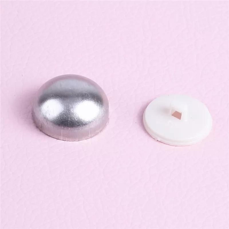 Wholesales Plastic Shank Back Buckle Fabric Cloth Covered Component Decoration Mushroom Cap Sofa, Headwear Jewelry