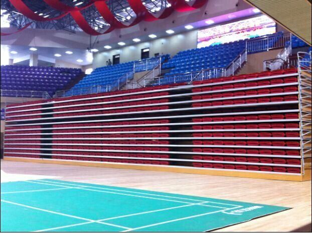 Fabric Bleacher Cushion Retractable Bleachers Telescopic Seating System Jy-780