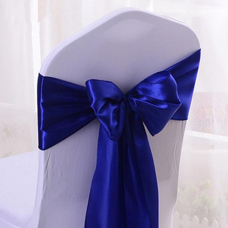 Cheapest Greatful Satin Self Chair Sash Decorative Ribbon Chair Back Ribbon DIY Bow Ties for Wedding Party Event