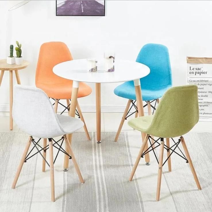 Modern PU Leather Chair Dining Room Furniture Modern Upholstered Patchwork Dining Chair Nordic